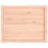Asztallap 80x60x(2-4) cm kezeletlen tömör fa élőszegélyes