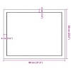 Asztallap 80x60x(2-4) cm kezeletlen tömör fa élőszegélyes