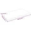 Asztallap 100x60x2 cm kezeletlen tömörfa tölgyfa élőszegélyes