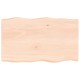 Asztallap 100x60x(2-4) cm kezeletlen tömör fa élőszegélyes Asztallap 100x60x(2-4) cm kezeletlen tömör fa élőszegélyes