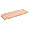 Világosbarna asztallap 100x40x(2-4)cm kezelt tömör élőszegélyes