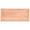 Világosbarna asztallap 100x40x(2-4)cm kezelt tömör élőszegélyes