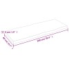 Világosbarna asztallap 100x40x(2-4)cm kezelt tömör élőszegélyes