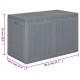 Szürke pp rattan kerti tárolóláda 180 l