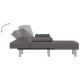 Szürke l-alakú műbőr kanapéágy 255x140x70 cm