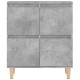 2 db betonszürke szerelt fa tálalószekrény 60 x 35 x 70 cm