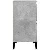 2 db betonszürke szerelt fa tálalószekrény 60 x 35 x 70 cm