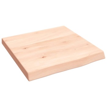 Kezeletlen tömör fa fürdőszobai pult 40x40x(2-4) cm