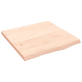 Kezeletlen tömör fa fürdőszobai pult 60x60x(2-4) cm