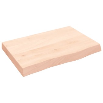 Kezeletlen tömör tölgyfa asztallap 60x40x(2-6) cm