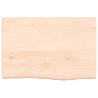 Kezeletlen tömör tölgyfa asztallap 60x40x(2-6) cm