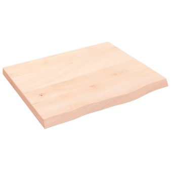Kezeletlen tömör tölgyfa asztallap 60x50x(2-4) cm