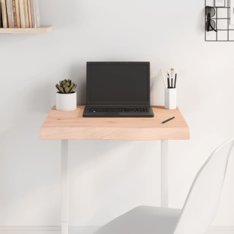 Kezeletlen tömör tölgyfa asztallap 60x50x(2-6) cm