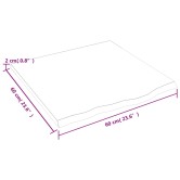 Kezeletlen tömör tölgyfa asztallap 60x60x2 cm Kezeletlen tömör tölgyfa asztallap 60x60x2 cm