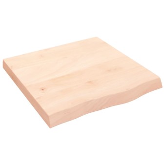 Kezeletlen tömör tölgyfa asztallap 60x60x(2-6) cm