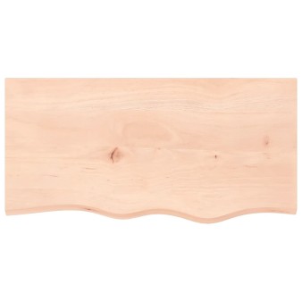 Kezeletlen tömör tölgyfa asztallap 80x40x(2-6) cm