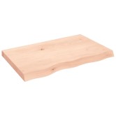 Kezeletlen tömör tölgyfa asztallap 80x50x(2-6) cm
