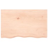 Kezeletlen tömör tölgyfa asztallap 80x50x(2-6) cm