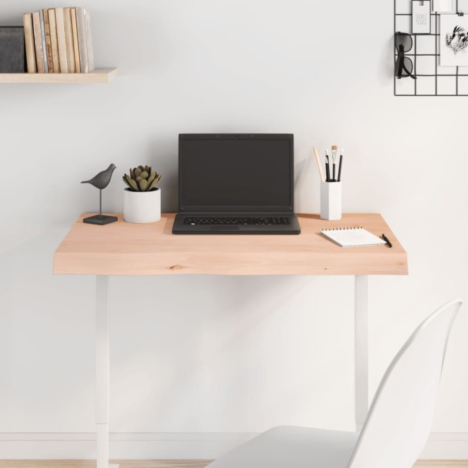 Kezeletlen tömör tölgyfa asztallap 80x50x(2-6) cm