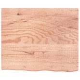 Világosbarna kezelt tömör tölgyfa asztallap 60x50x(2-4) cm