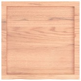 Világosbarna kezelt tömör tölgyfa asztallap 60x60x(2-4) cm