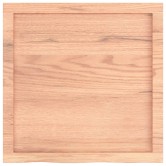 Világosbarna kezelt tömör tölgyfa asztallap 60x60x(2-6) cm