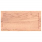 Világosbarna kezelt tömör tölgyfa asztallap 80x40x(2-6) cm