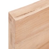 Világosbarna kezelt tömör tölgyfa asztallap 80x40x(2-6) cm