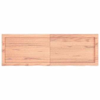 Világosbarna kezelt tömör tölgyfa asztallap 120x40x(2-4) cm