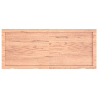 Világosbarna kezelt tömör tölgyfa asztallap 120x50x(2-4) cm