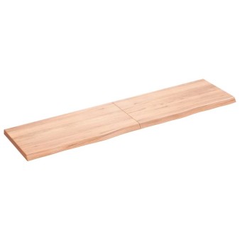 Világosbarna kezelt tömör tölgyfa asztallap 160x40x(2-4) cm