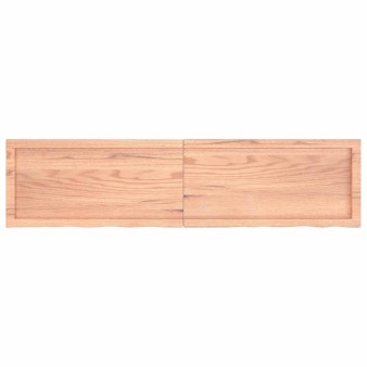 Világosbarna kezelt tömör tölgyfa asztallap 160x40x(2-4) cm