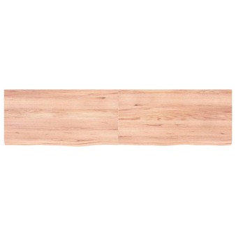 Világosbarna kezelt tömör tölgyfa asztallap 160x40x(2-4) cm