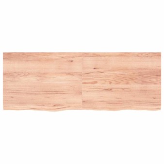 Világosbarna kezelt tömör tölgyfa asztallap 160x60x(2-4) cm
