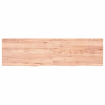 Világosbarna kezelt tömör tölgyfa asztallap 180x50x(2-4) cm
