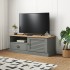 Vigo szürke tömör fenyőfa tv-szekrény 106 x 40 x 40 cm
