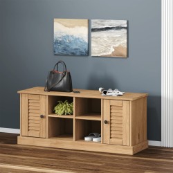 Vigo tömör fenyőfa cipőtároló pad 106 x 35 x 40 cm