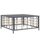 6-részes antracitszürke polyrattan kerti ülőgarnitúra párnákkal 6-részes antracitszürke polyrattan kerti ülőgarnitúra párnákkal