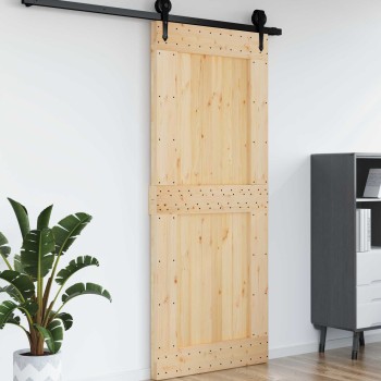 Ajtó narvik természetes 95 x 210 cm szilárd fenyőfa