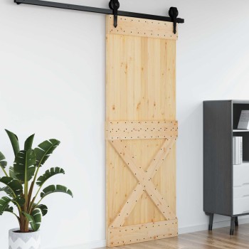 Ajtó narvik természetes 90 x 210 cm szilárd fenyőfa