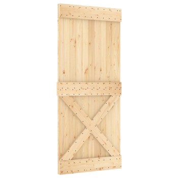 Ajtó narvik természetes 90 x 210 cm szilárd fenyőfa