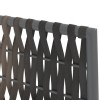 4 db barna polyrattan kerti szék párnával 54x61x83 cm