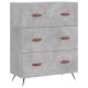 Betonszürke műfa komód 69,5 x 34 x 90 cm Betonszürke műfa komód 69,5 x 34 x 90 cm