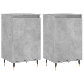 2 db betonszürke szerelt fa tálalószekrény 40 x 35 x 70 cm