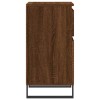 2 db barna tölgy színű szerelt fa tálalószekrény 40x35x70 cm