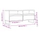 Fehér szerelt fa tv-szekrény 100x34,5x44,5 cm Fehér szerelt fa tv-szekrény 100x34,5x44,5 cm