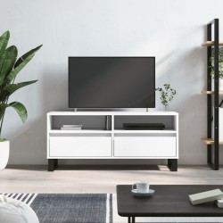 Fehér szerelt fa tv-szekrény 100x34,5x44,5 cm
