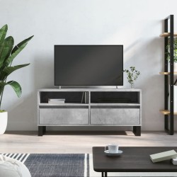 Betonszürke szerelt fa tv-szekrény 100x34,5x44,5 cm Betonszürke szerelt fa tv-szekrény 100x34,5x44,5 cm