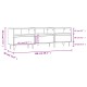 Fekete szerelt fa tv-szekrény 150 x 30 x 44,5 cm Fekete szerelt fa tv-szekrény 150 x 30 x 44,5 cm