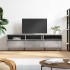 Betonszürke szerelt fa tv-szekrény 150x30x44,5 cm